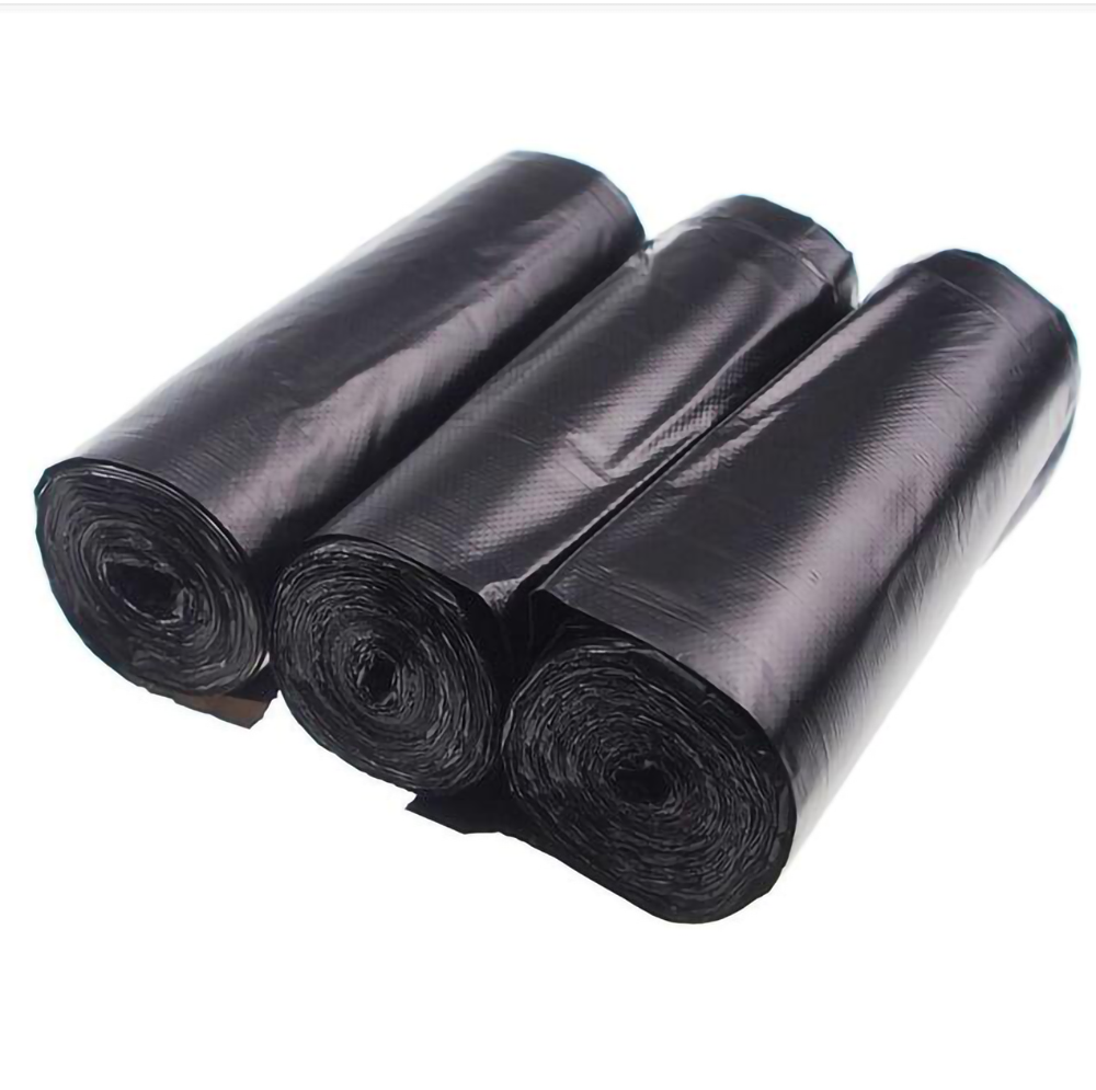 Tie Top Garbage Bag Bin Liner In Roll Maker Manufactures Rubbish Heavy Duty Plastic Trash Bags 120L Garbage Bag Wholesale