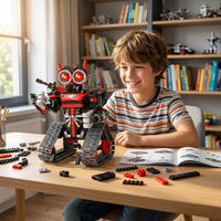 Juguete STEM 4 en 1, Coche de Carreras Robótico, Vehículo con Control Remoto, SUV, Tanque, Bloques de Construcción para Niños, Regalo, Juego de Bloques de Construcción, Material ABS