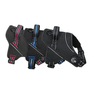 chest polyester front bondage 2021 sport dog-harness logo soft mesh padded low price for large dog pet dog harness