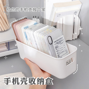 Desktop Storage Basket White Rectangle No Lid Medium Size For Cosmetics Snacks Bathroom Organizer - Product Image 5