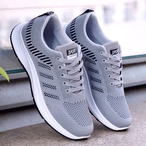Men's Summer Mesh Breathable Lace-up Casual Sneakers <b>Comfortable</b> Low-heeled <b>Work</b> <b>Shoes</b> Plastic Outsole 2023 New Running <b>Shoes</b> - Product Image 1
