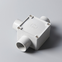 Produit phare Boîtes de jonction carrées en PVC électriques en plastique 1 2 3 4 voies