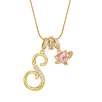 Collier en cuivre haut de gamme avec 26 lettres anglaises, accessoires pour filles, style européen et américain, collier à lettres de luxe léger