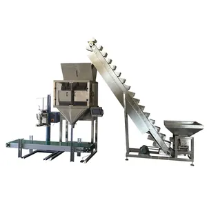 5-50KG 25KG Rice Bag Filling Packing Machine with Conveyor and Sewing Machine
