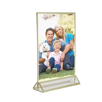 Présentoir personnalisé présentoir acrylique transparent affichage carte de visite conception bricolage cadre photo présentoir pour anniversaire