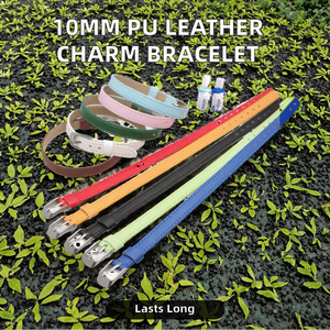 Accesorios DIY de cuero PU de <span class=keywords><strong>8mm</strong></span> para mujer, abalorios deslizantes, letras, pulsera y <span class=keywords><strong>Collar</strong></span> para mascotas, PULSERAS CON ABALORIOS de moda, fabricación de joyas - Product Image 3