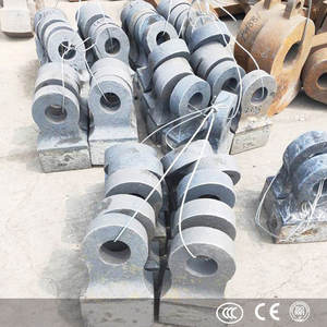 Lame de broyeur à marteaux en acier OEM, pièce de rechange Mn18Cr2 pour l'exploitation minière, tête de marteau oscillante pour le traitement de la roche et des minerais - Product Image 4