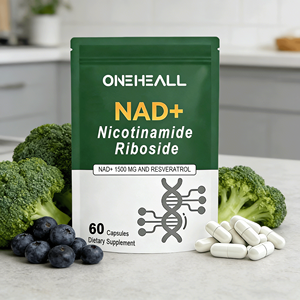 NAD + suplemen Booster kapsul OEM Liposomal nikotinamide Resveratrol anti-penuaan bebas gula NAD + kapsul - Product Image 5