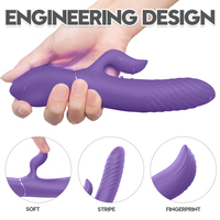 S-HANDE 9 Fréquences, Machine à Vibrations Chauffante et Pénétrante, Jouets Vibrants Lapin, Vibrateurs pour Femmes