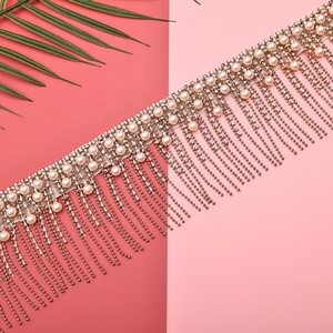 SHE DANCES <span class=keywords><strong>Accessoires</strong></span> de <span class=keywords><strong>danse</strong></span> du ventre <span class=keywords><strong>orientale</strong></span> Super Bling strass perle frange taille chaîne ceintures pour adultes danseurs du ventre - Product Image 4