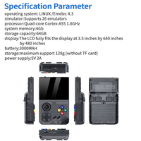 Konsol Game genggam M19 model baru, konsol Game genggam, layar 3.5 inci, Joystick 3D orisinil, banyak simulator, pemutar Video Game genggam 3D Retro