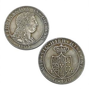 Pièces commémoratives de style antique 1805 Italie 120 Grana Ferdinando IV, Cadeaux, Décoration d'intérieur - Product Image 2
