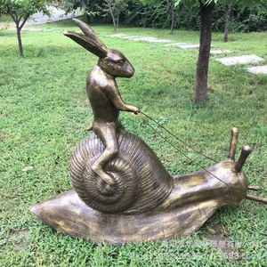 Sculpture de tortue en fibre de verre, décoration de jardin extérieure, statues d'animaux résistantes aux intempéries pour l'aménagement paysager de la cour - Product Image 4