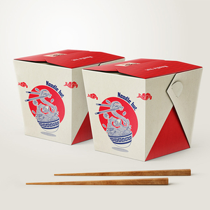 Scatola di Noodle di alta qualità scatola di Noodle in cina ristorante stampato su misura contenitore scatola di Noodle cinese - Product Image 5