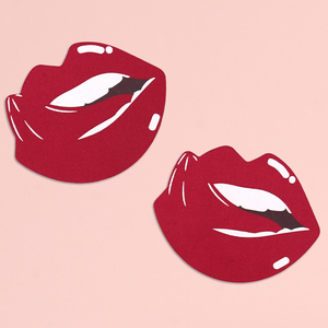 Pezoneras Adhesivas Sensuales para Cubrir los Pezones, Pegatinas para los Senos, Cubiertas para los Pezones con Diseño de Beso, Hermosas <span class=keywords><strong>y</strong></span> Sensuales - Product Image 2