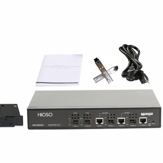 Chinese manufacturer 2 pon Olt fiber optic equipment Epon olt 2 ports without SFP module