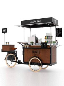 Chariot mobile à trois roues personnalisable LUX, idéal pour la restauration, la promotion de café et de fleurs, et la vente de produits de rue - Product Image 6
