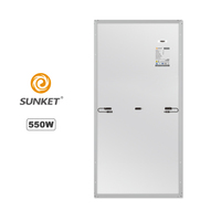 Panneau solaire Sunket avec batterie et onduleur 540W 550W 400 Watt, module solaire photovoltaïque