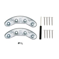 Plaques de talon en métal Kit de réparation de semelle Chaussures Talon Tarauds Conseils Coussinets de réparation avec vis Clous Semelle Talon Garde Réparation pour chaussures et bottes