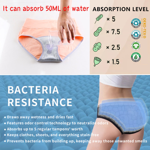 Nouveau style de culottes menstruelles en coton confortables et étanches de haute qualité pour filles et femmes - Product Image 2