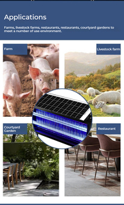 Lámpara LED Repelente de Insectos, Mosquitos y Moscas, 15W, DC6V, Solar, Impermeable, Portátil, para Jardín, Hogar, Exterior - Product Image 5