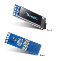 Modul tampilan OLED I2C 0.91 inci putih/biru I2C Driver layar OLED DC 3.3V ~ 5V untuk modul LCD Arduino