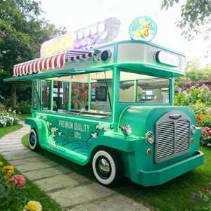 عربات طعام متنقلة للوجبات الساخنة مجهزة بالكامل، مقطورة شاحنة طعام مسبقة الصنع للتاكو بمعايير فرنسية مع شرفة للشواء - Product Image 1