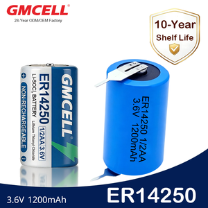 Batería de Litio ER14250H Primaria Li-SOCI2 de 1/2AA, 12ah 3.6v, ER14250M para Medidor de Gas y Agua, Venta al Por Mayor - Product Image 3