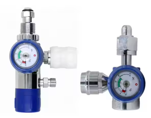 Réducteur de pression de gaz médical LOVTEC, entrée en forme de nez de bœuf, aluminium, laiton, régulateur d'oxygène GcE avec adaptateur rapide - Product Image 4