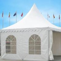 Pavillon de jardin extérieur haut de gamme, serre pagode, tente à structure en aluminium, maison de jardin en PVC imperméable, personnalisable pour mariages et fêtes