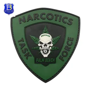 Custom 3d Effect Soft Rubber Logo Pvc Patches Badges