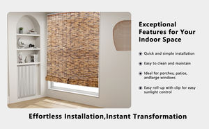 Persianas enrollables de bambú sostenibles para jardín, patio e interiores, estilo opaco para exteriores - Product Image 3