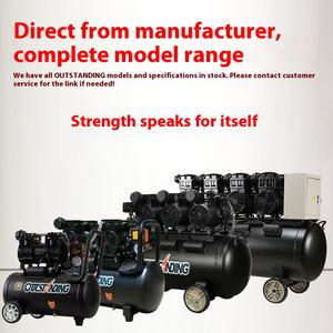 새로운 무소음 오일프리 주철 에어 컴프레서 소형 목공용 스프레이 페인트 에어 펌프 (활성탄 필터 포함, 8bar 압력) - Product Image 4