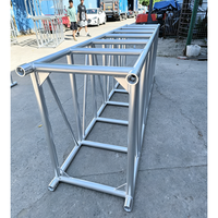 Ensemble de treillis empilable et peu encombrant à connexion par raccordement, conception modulaire portable à assemblage rapide pour spectacles itinérants et expositions de festivals