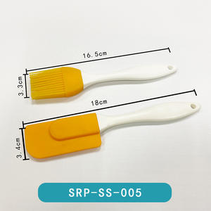 पर्यावरण के अनुकूल सबसे अच्छा बिक्री बच्चों केक क्रीम मक्खन रसोई मिनी सिलिकॉन ब्रश रंग और प्लास्टिक संभाल के साथ ब्रश सेट - Product Image 2