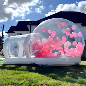 Castello Gonfiabile in PVC per Eventi Commerciali, <span class=keywords><strong>Casa</strong></span> Gonfiabile a Bolle con Palloncini, Case a Bolle Bianche per Bambini - Product Image 1