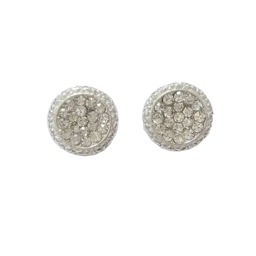 Fashion Big Crystal Jewelry Rhinestone Button With metal alloy bottom for decoration