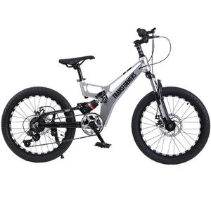 Bicicleta de Montaña de 7 Velocidades con Suspensión Completa, Cuadro de Aleación de Magnesio, Frenos de Disco Dobles, Pedales Ordinarios, Bicicleta de Carretera y Senderismo para Adultos Unisex - Product Image 1