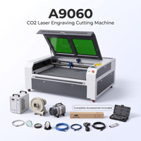 Machine de découpe et de gravure laser CO2 KH-LASER 9060, refroidie par eau, haute précision, pour pierre, papier, DST 100W, cadeau, timbre, artisanat du bois, acrylique