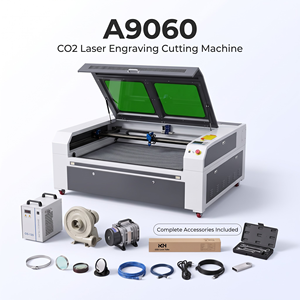 เครื่องตัดเลเซอร์ CO2 KH-LASER 9060 พร้อมระบบระบายความร้อนด้วยน้ำ ความแม่นยำสูง สำหรับงานแกะสลัก ตัดหิน กระดาษ DST 100W ของขวัญ ตราประทับ งานไม้ อะคริลิก - Product Image 1