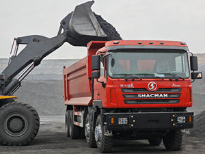 Camion benne d'occasion Shacman F3000 8X4 430HP Euro 2 pour l'exploitation minière et le <span class=keywords><strong>transport</strong></span> de minerai - Product Image 1