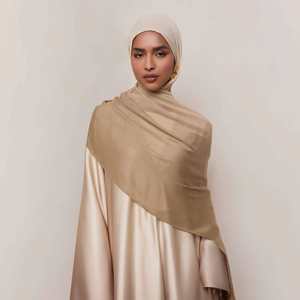 Gran oferta 2025, chal Modal personalizado, bufanda viscosa, pañuelo étnico de Color sólido transpirable y suave para Hijab - Product Image 4