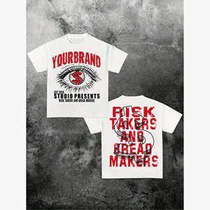 मजेदार ग्राफिक टी-शर्ट पुरुषों "केवल पैसे के लिए आँखें" आकस्मिक खेल शैली कपड़े निर्माता कस्टम डिजाइन - Product Image 1