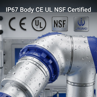 JINWEI DS-CR45 45kg 1947mm IP67 Palettiseur de cartons CE UL NSF 8 palettes/min ISO 10218 Cobot Entrepôt Palettes de fin de ligne 1500x1500mm