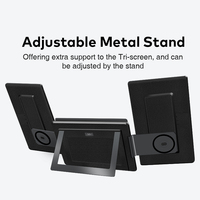Electrónica de Consumo, Extensor de Pantalla Triple para Portátil de 16 Pulgadas, Monitores LCD de 1200P, Monitor Desmontable, Conexión y Uso, Gran Venta