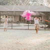 Ensemble complet surprise pour fête de révélation de sexe pour bébé, garçon/fille, ensemble de baseball en rose bleu poudre, décorations de révélation de sexe