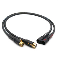 ATAUDIO 6N OFC Cobre RCA Cable de audio 2 RCA 2 RCA Coaxial Micrófono Monitor HIFI Estéreo Amplificador DAC TV Macho PVC
