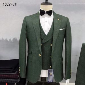 2024 Mannen Business 3 Stuks Slank Kantoor Pak Hoge Kwaliteit Mannen Pakken Nieuwste <span class=keywords><strong>Design</strong></span> Formele Blazer - Product Image 3