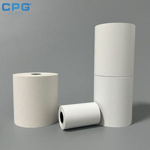 Suministro Directo de Fábrica, Papel para Recibos de 57x40, Libre de BPA, 55gsm, Rollo de Etiquetas Térmicas con Adhesivo Fuerte para Impresoras Portátiles de Tiendas de Comida para Llevar - Product Image 1