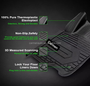 พรมปูพื้นรถยนต์วัสดุ TPE ทำความสะอาดง่ายโลโก้ OEM พรมกันน้ำสำหรับ Toyota Hyundai Kia โรงงาน<span class=keywords><strong>2022</strong></span> - Product Image 2